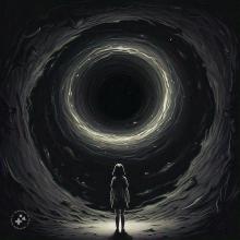 In a black hole